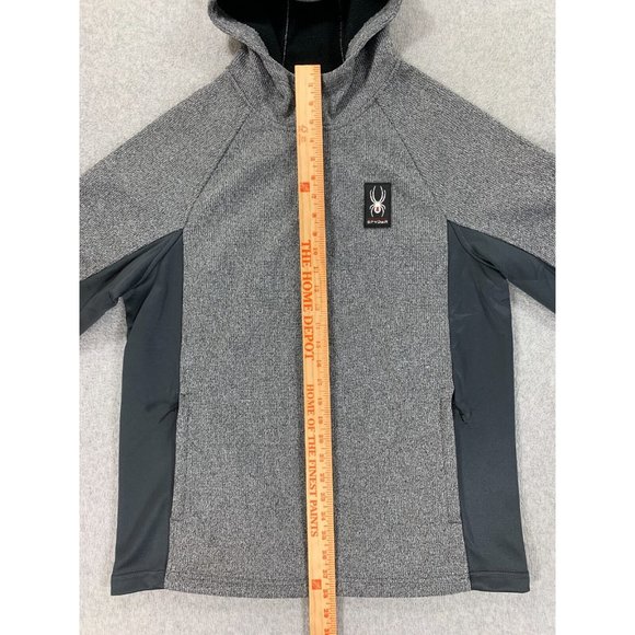 Spyder Polyester Full Zip Midweight Hoodie Jacket‎ (Men's Large) Gray - Picture 10 of 14